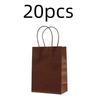 Candy Colorful Shopping Bags 10PCS Kraft Paper Gift Candy Bag Colored Hand-held Paper Bags Wedding Party Decoration Gift