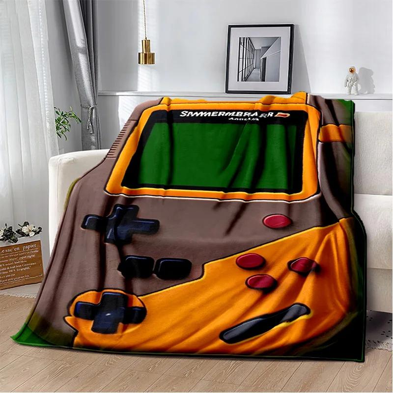 Game Boy GamePad Retro Games Console Blanket,Soft Throw Blanket for Home Bedroom Bed Sofa Picnic Travel Office Cover Blanket Kid
