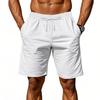 Men's Drawstring Waist Casual Shorts Multi Color Loose Fit Side Pocket Shorts