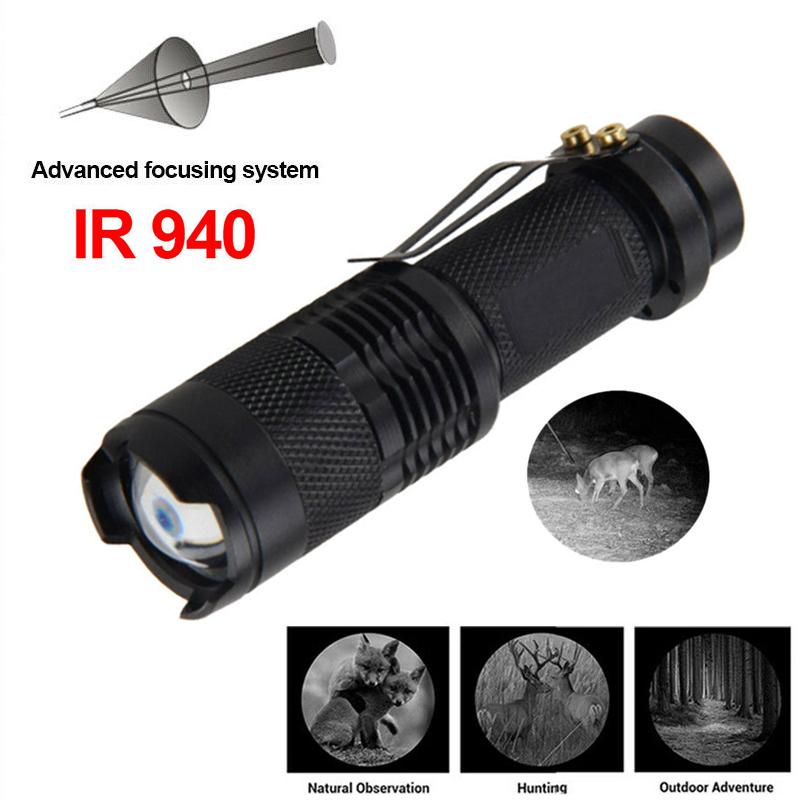 Mini SK68 Zoomable LED Flashlight Waterproof Green/Red/White/UV 365nm/395nm Torch Clip Pen Inspection Beam Light 3 Modes Lantern