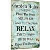 Putuo Decor Porch Sign Metal Wall Sign Porch Decor for Home Bar Farmhouse This is Our Happy Place Wall Art for Front Door Decor