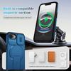 KEYSION Shockproof Armor Magnetic Case for iPhone 16e Silicone+PC Slide Camera Protect Kickstand Wireless Charging Phone Cover