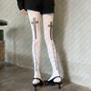 Y2K Stockings Cosplay Sexy Shoopy Knee High Socks Emo Stockings For Women Fetish Long Socks Woman Lolita Goth Pantyhose Punk
