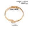 Wide Metal Bangle Ring for Women Gold and Silver Color Chunky Waterdrop Open Wrist Cuff Thick Irregular Twisted Bracelet Jewelry