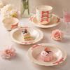 Cream Style Bow Dishes And Tableware For Home Use New High-Value Ceramic Rice Bowls, Soup Bowls, Noodle Bowls, Plates And Bowls