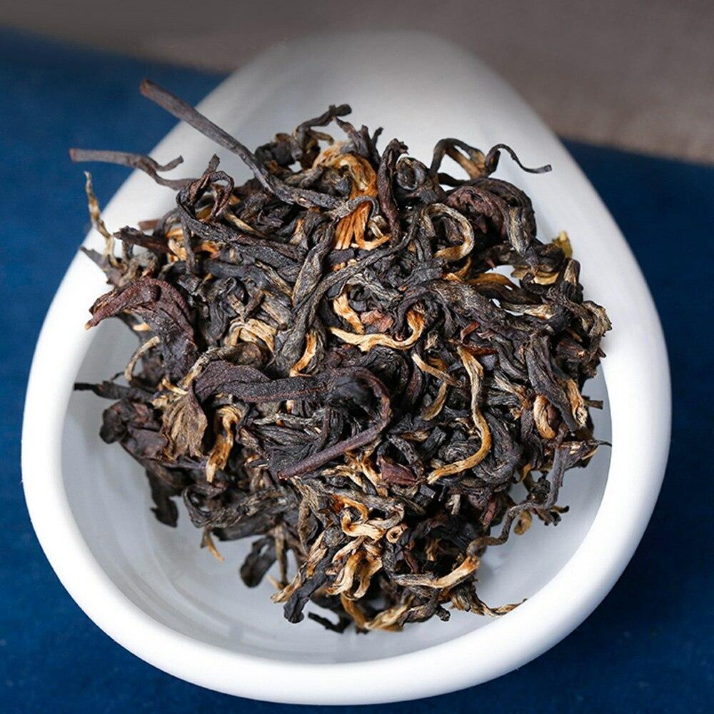Tè Nero dello Yunnan Boccioli d'Oro 500g Premium Fengqing Dianhong Foglia Larga Tè Energetico Naturale