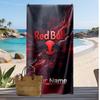 Telo Mare Personalizzato Stampato RB Leipzig FC Logo Calcio Supporto Nome Personalizzato Testo Asciugamano Assorbente Per Sport Viaggio Regalo Speciale