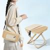 Picnic Fishing Chair Outdoor Leisure Camping Stool Solid Stable Hiking Folding Stool Shoulder Bag Portable Stools Easy To Store with Storage Pocket