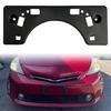 Upgrades No Drill License Plate Bracket 5211447040 Black ABS Holder Compatible for Vehicle Car 2004-2009 Front Bumper