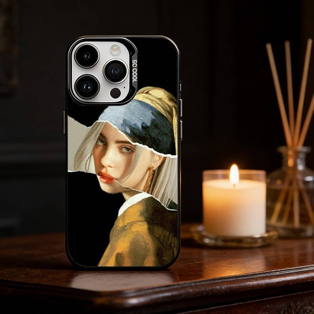 

Girl With A Pearl Earring Vermeer Phone Case Color Silver Shell For IPhone 17 16 15 14 13 12 11 Pro Max Plus iPhone15pro