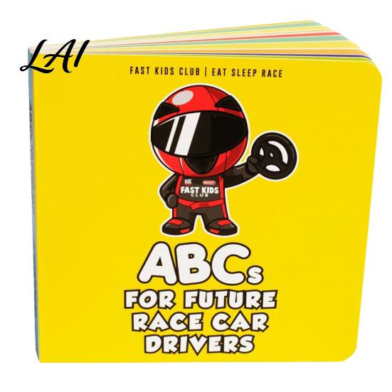Kids Educational Car Parts Book Children ABC for Future Race Driver Smooth