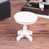 1/12 Dollhouse Garden/Room Decor Wooden Miniature Round Coffee Table Kids Toys