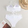 Push Up Swimsuit One Piece Sexy Monokini Solid Swimwear Women Bathers Bathing Swimming Swim Suit Female Summer Beachwear
