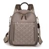 Rhombus embroidered thread backpack women's new women's backpack Korean version fashionable large-capacity anti-splashing travel backpack