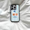 Retro Cherry Good Day Phone Case Black Hard Plastic Phone Case For Iphone 17 Air 16 15 14 13 12 11 Pro Max PC TPU Ins Case
