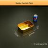 Stainless Steel Deep Snack Plate with Lid - Rectangular Baking Pan and Narrow Tray