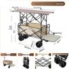 Qiuchi 8-inch Rear Flip Outdoor Camping & Picnic Cart