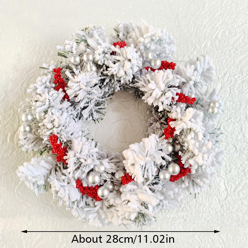 1PC Tabletop Decor Christmas Holiday Centerpiece Christmas Wreath With Candle Holder