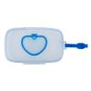 Portable Heart-Shaped Wet Wipes And Mask Storage Box With Snap Closure, Suitable For Children'S Travel.