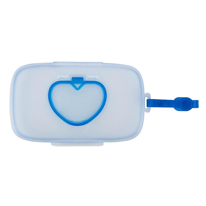 

Portable Heart-Shaped Wet Wipes And Mask Storage Box With Snap Closure, Suitable For Children S Travel.