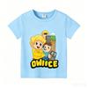 Wojans T-shirt s anime motivem, kulatý výstřih, dětské oblečení s krátkým rukávem, letní bavlněná trička, trička pro kluky a holky, dárek k narozeninám