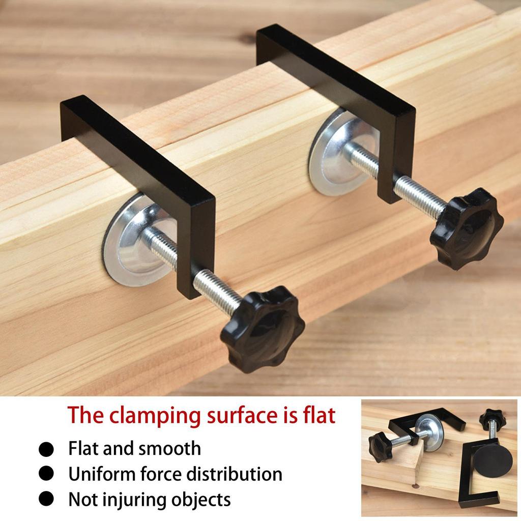 Wood Working Clamps Heavy Duty Steel Hand Screw Clamp Portable and Smooth DIY Carpentry Clamping Device for Mitre Saws