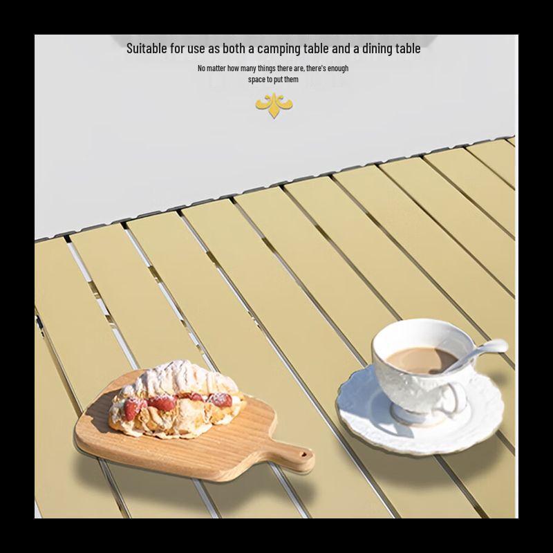 NHZHIW Outdoor Portable Roll-Up Picnic Table