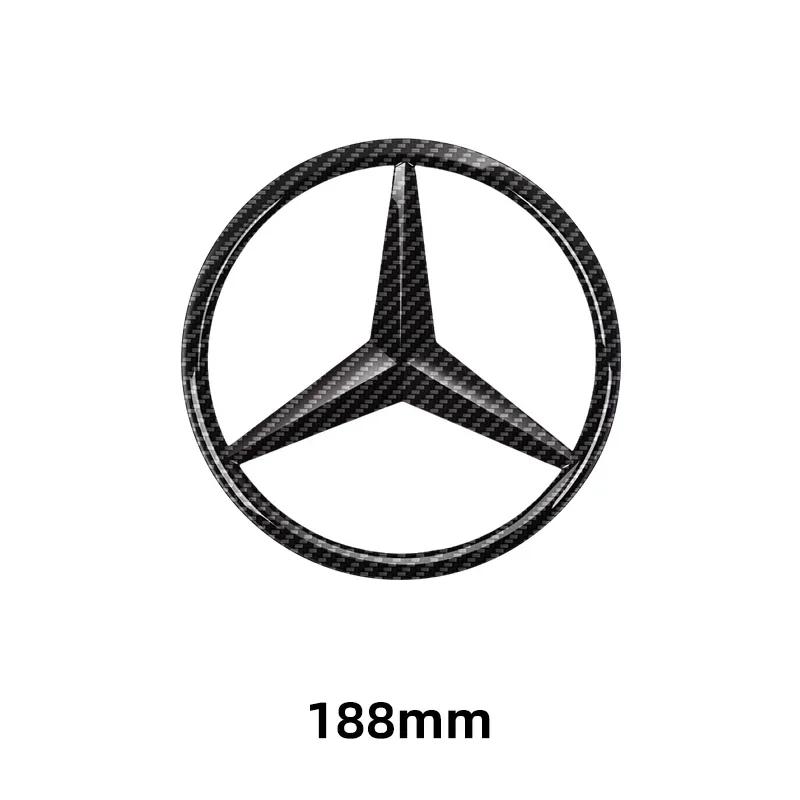 Car Sticker 1pcs 188mm 210mm ABS Car Front Grille Badge Decal Cover Emblem For Mercedes Benz A/B/C/E/S Class GLA CLA GLE GLK CLK