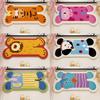 Plush Material Toilet Carpet Cartoon Design Bathroom Rug Animal Theme Foot Mat  Bathroom Use