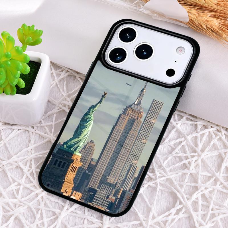 New York City print Shockproof Phone Case for iPhone 17 Air 16e 15 11 12 14 13 Pro Max Cover Coque