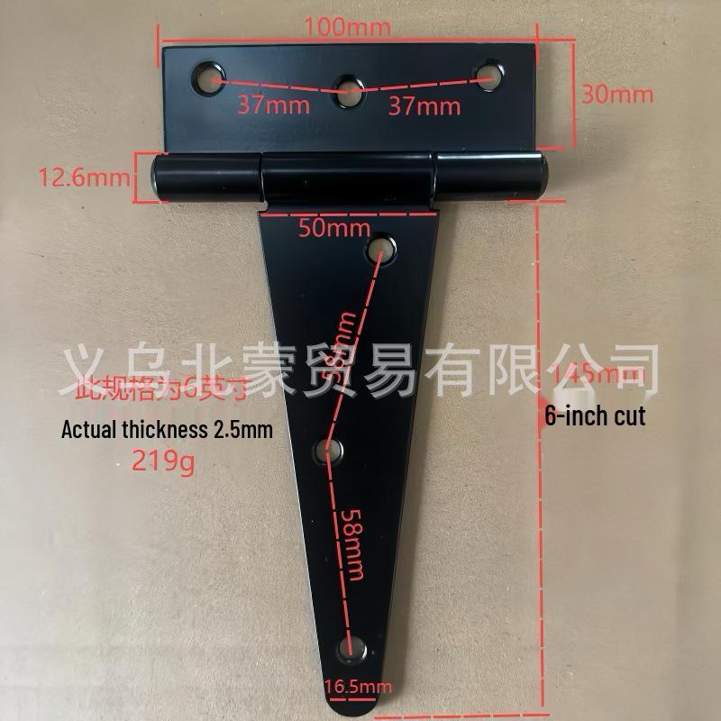 T-Hinge Shed Door Hardware: T-Type Hinge for Wooden Fence & Barn Door