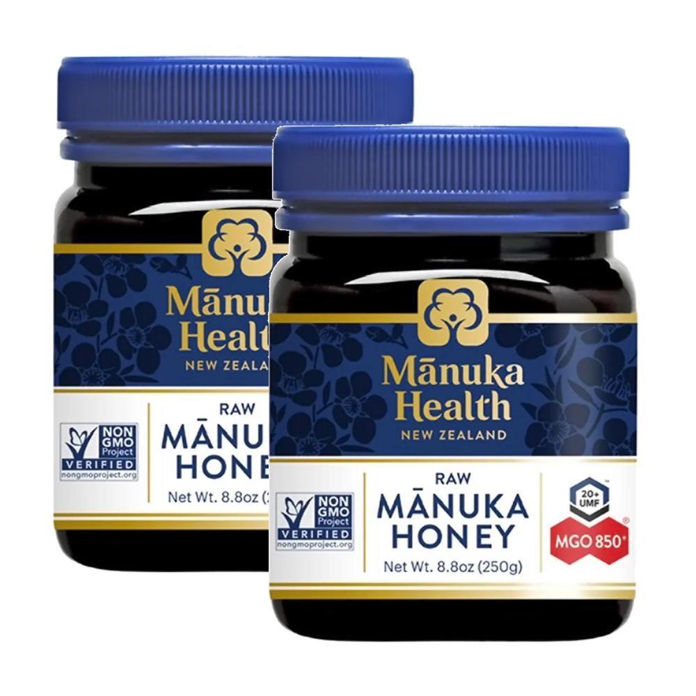 Manuka Health MGO 850+ UMF 20+ Raw New Zealand Honey 250g 2 pcs