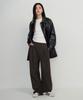 MUSINSA STANDARD WOMAN Women'S Double Knit Two-Tuck Wide Lounge Sweatpants [Dark Brown]