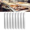 8 Piece Commercial Food Service Adapter Rod Corrosions Resistant Metal Buffets Steam Table Food Divider Support Bar