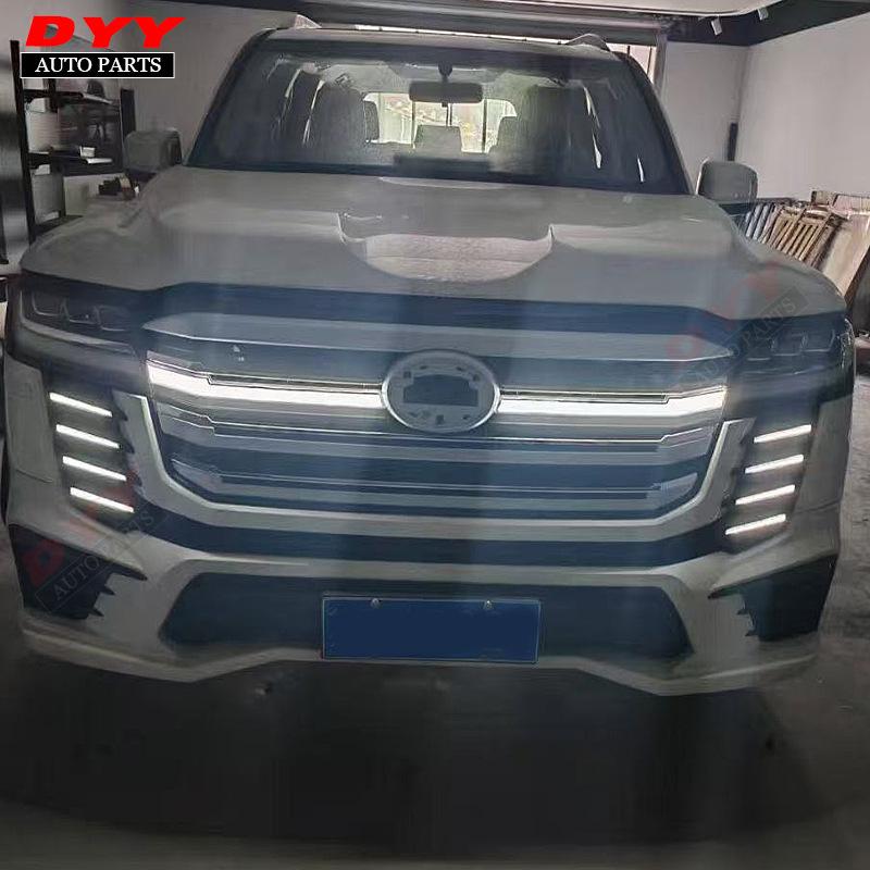Grille Replacement with Lights & Blackout for 2022-2023 Land Cruiser LC300 - Exterior Enhancement Kit