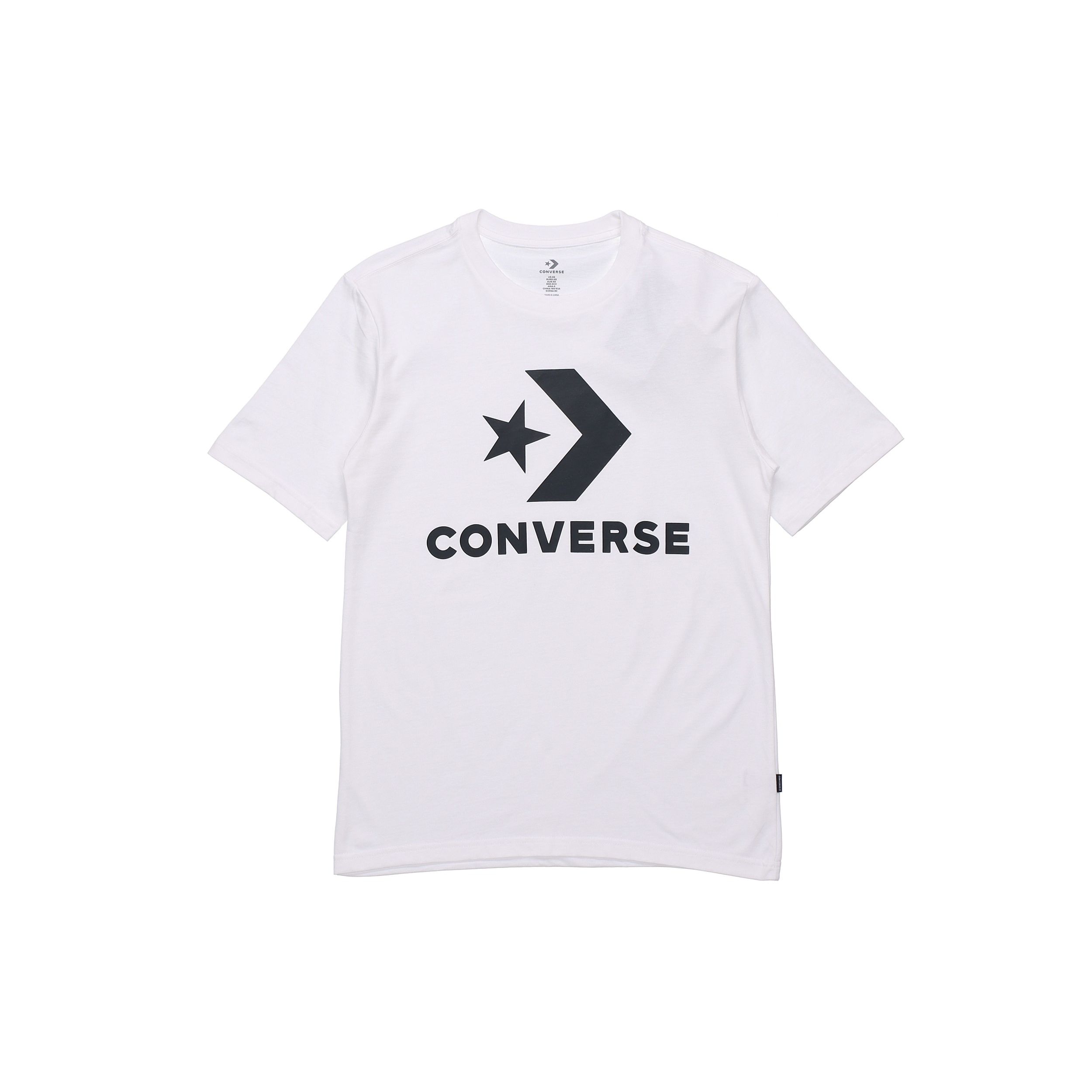 

Converse All Star Classic Logo Спортивная футболка с коротким рукавом Мужские топы Белые 10018568-A02