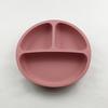 Baby Plate Divided Design BPA Free Silicone 3 Grids Toddler Suction Plate Infant Feeding Supplies Daily Use