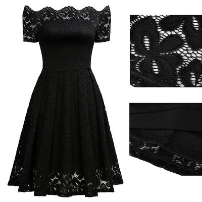 Modische Damenkleider, schulterfrei, schmale Passform, hohe Taille, Spitzenkleider, trägerloses Kleid, A-Linien-Kleid, elegante Abendparty-Kleider