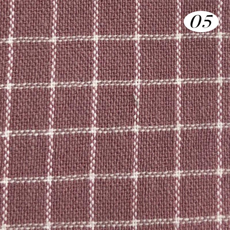 100x140cm Cotton Yarn Dyed Fabric Soft Breathable Wash Cloth Plaid Fabric For Diy Sewing Dress Bedding Home Textile Material