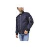 Calvin Klein Solid Color Baseball Collar Zipper Long Sleeve Jacket Men jackets Navy-Blue CM154122-TRUE-NAVY