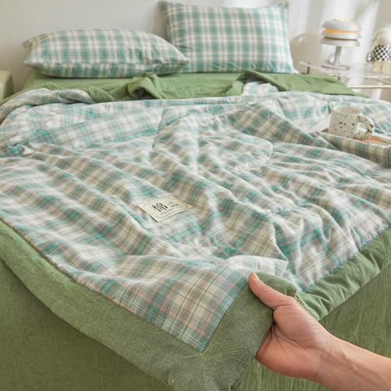 Xinjiang Bomull Luftkonditionering Sommartäcke - Sval, Klass A, Enkelt Sovsalstäcke för Studenter