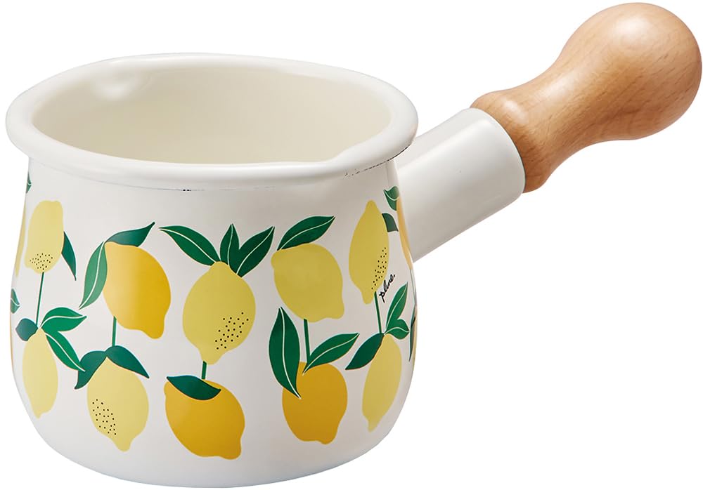 

Tamahashi Plune. Enamel Milk Pan Lemon [TYJ-732] Gas-safe