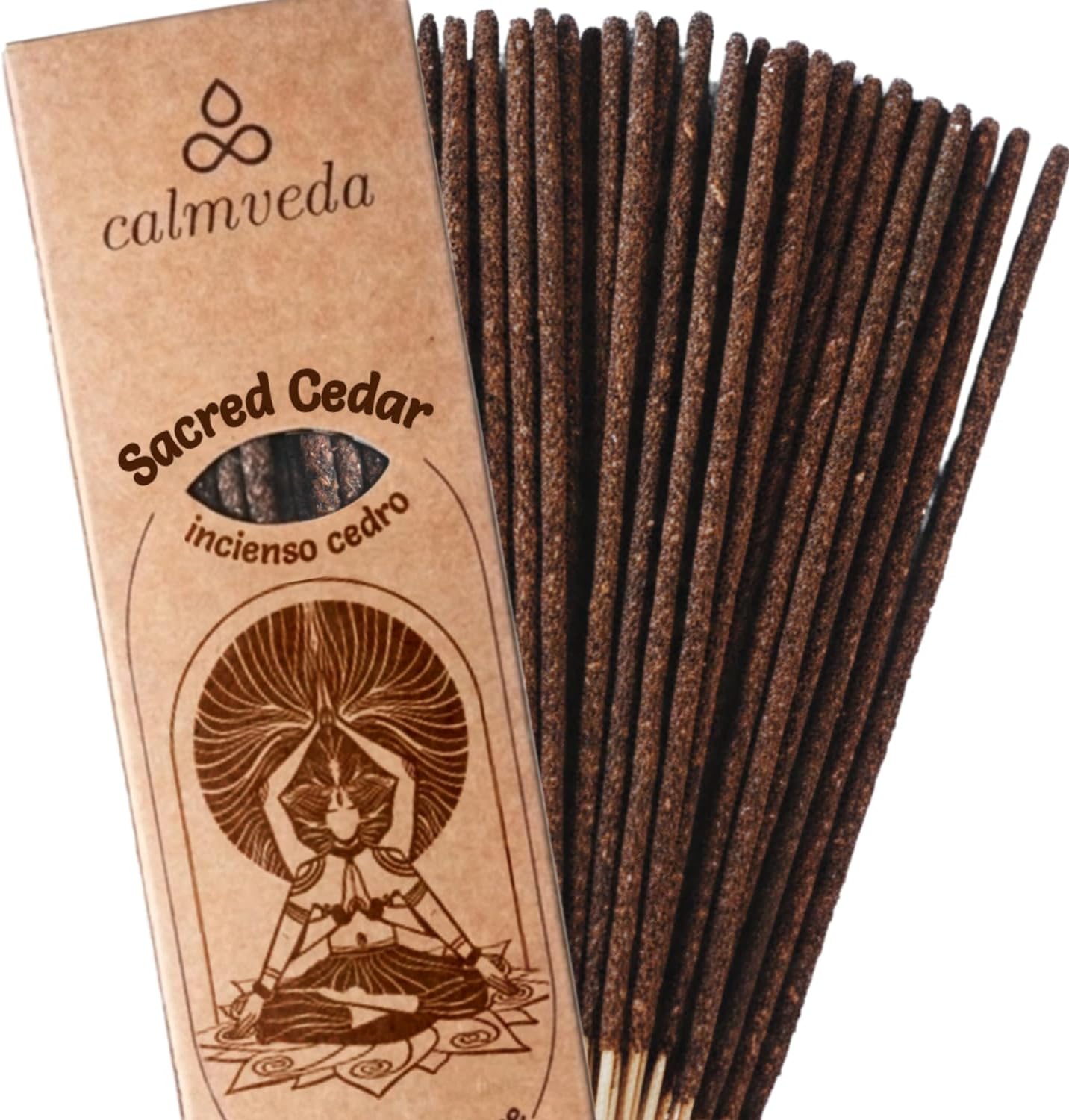 Cedarwood Resin Smudge Incense- (24+ Thick Sticks)