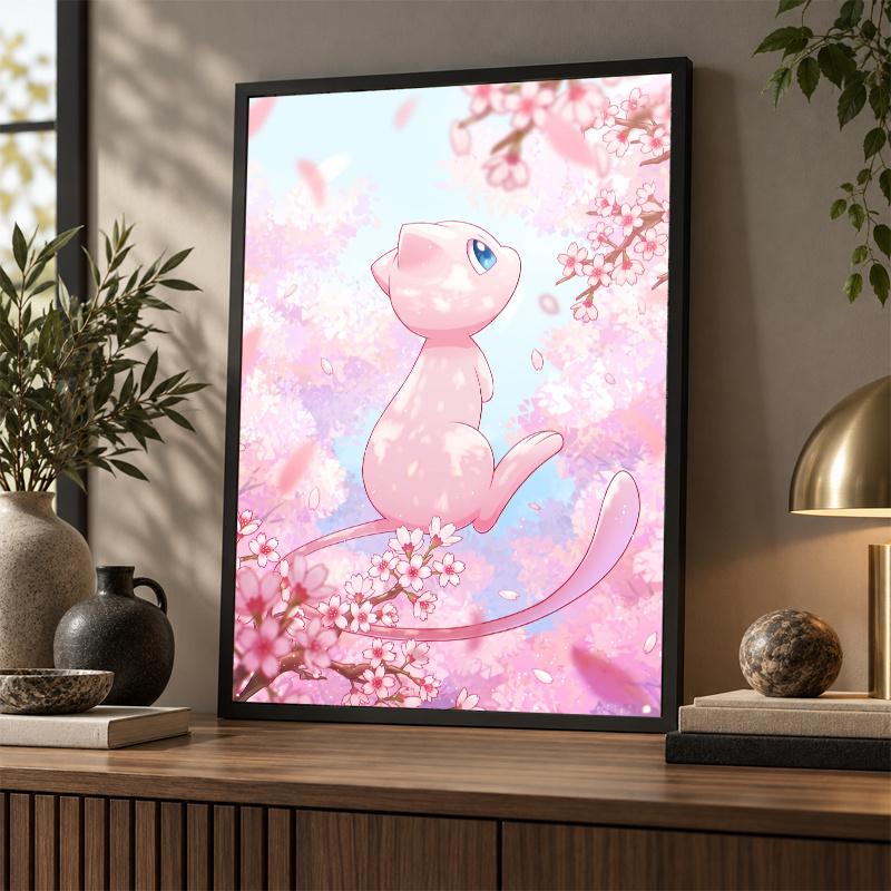 5D Diamond Painting Mew DIY Full Drill Diamond Art Kit Home Decoration