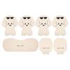 Puppy Cartoon Sunglasses Car Seat Cushion for Kia Models, All-Season Cotton Linen