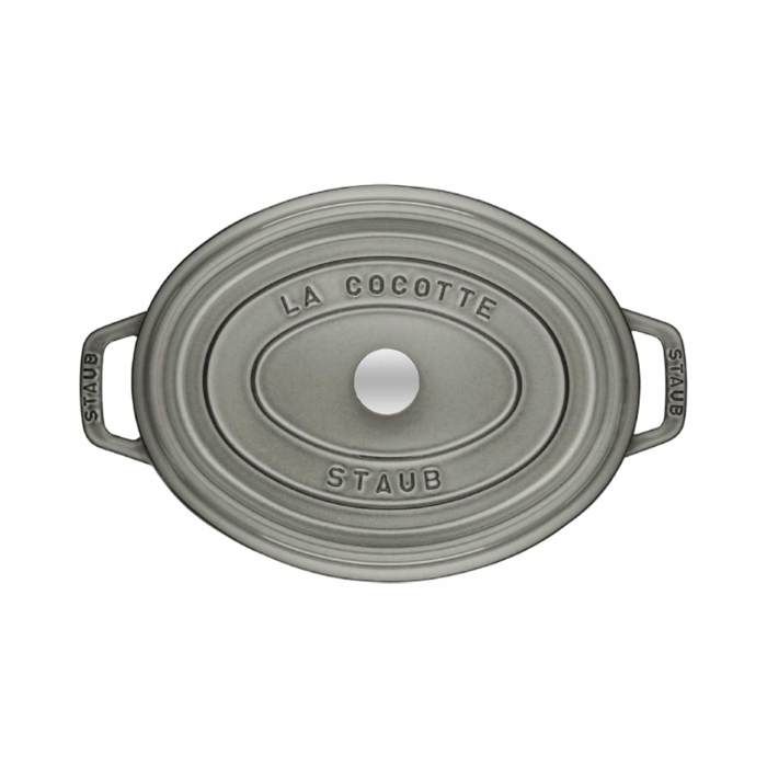 STAUB 405002760 - Cocotte Ovale - Ø 27 Cm - Gris Graphite