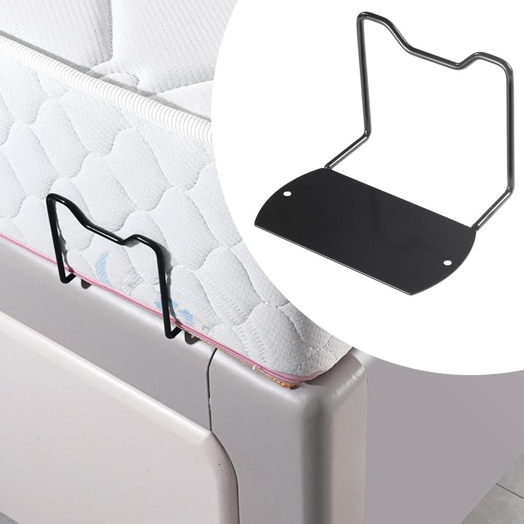 2pcs Bed Mattress Slide Stopper Metal Mattress Corner Retainers Bar For Adjustable Beds Non-Slip Mattress Frame Holder