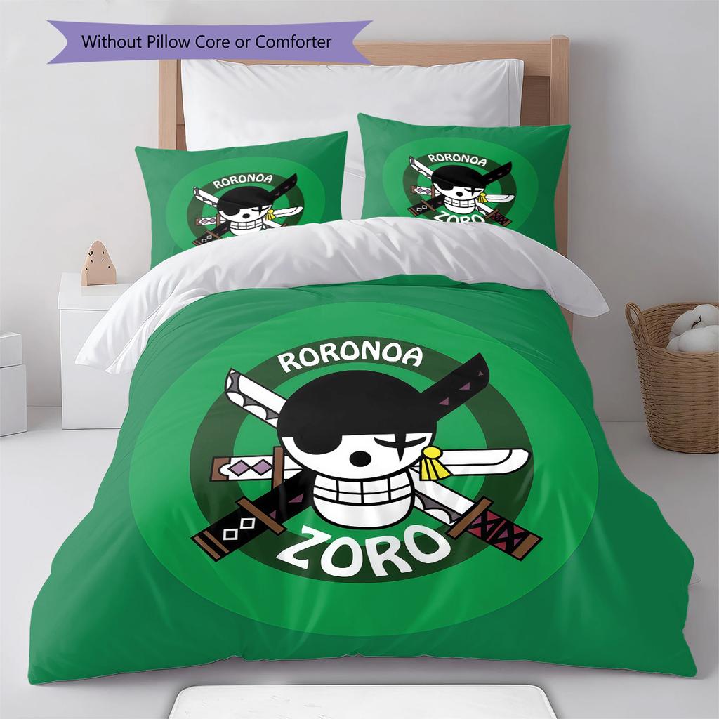 One Piece Pattern Bedding Quilt Set Quilt Cover Pillowcase Home Birthday Gift(1 * Duvet Cover + 2 * Pillowcase, Without Core)