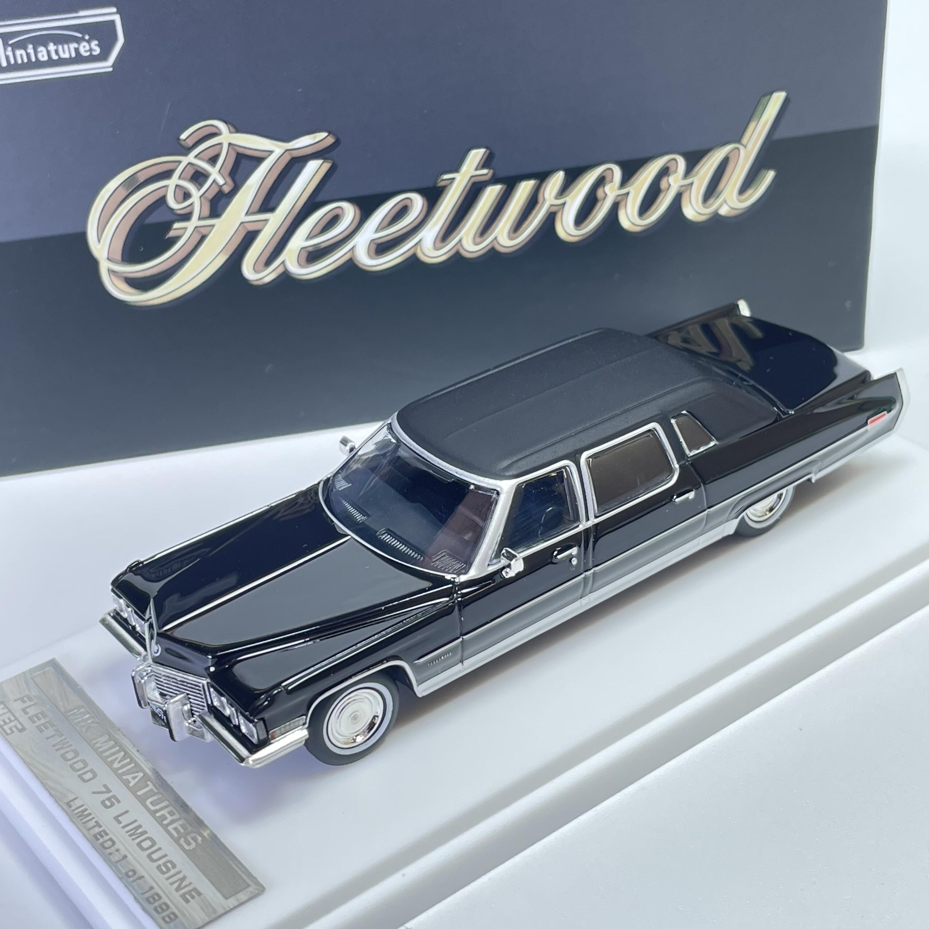 

MK 1:64 X100 FLEETWOOD 75 LIMOUSINE 2026 HEC Alloy Motor Vehicle Toy Die-casting Metal Model Collection Boy Christmas Gift чёрный