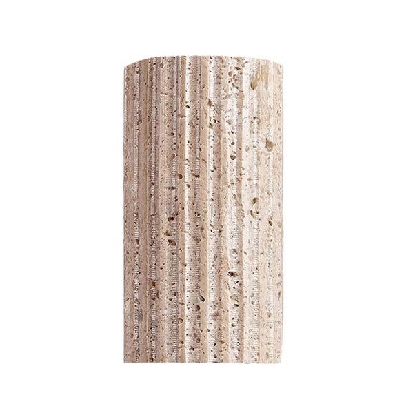 Shopping Mall Staircase Balcony LED Wall Lamp with Yellow Travertine Finish